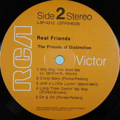 Real Friends (VINYL) | Near Mint (NM or M-) Very Good Plus (VG+) - FUNK / USED *NEAR MINT*
