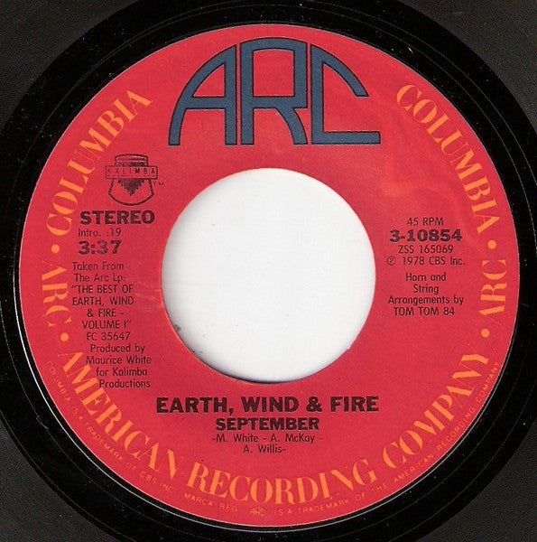 September (7") | Excellent+ (EX+) Generic - FUNK / USED *NEAR MINT*