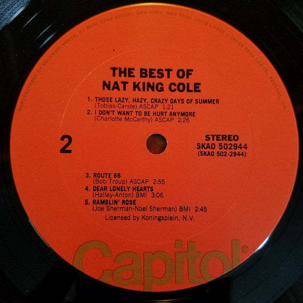 The Best Of Nat King Cole (VINYL) | Near Mint (NM) Excellent (EX) - FUNK / USED *NEAR MINT*