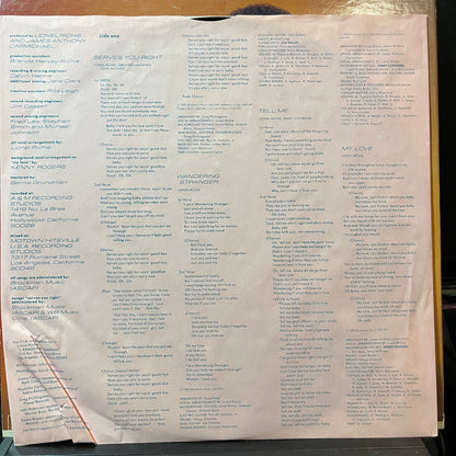 Lionel Richie - Lionel Richie (VINYL LP) | USED - FUNK / USED *NEAR MINT*