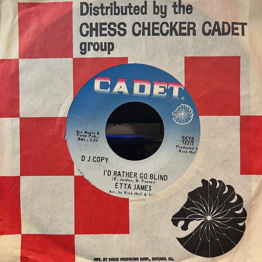 Tell Mama / I'd Rather Go Blind (7" PROMO VINYL) | Near Mint (NM or M-) Near Mint (NM) - FUNK / USED *NEAR MINT*