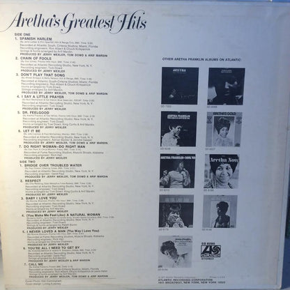 Aretha's Greatest Hits (VINYL) | Near Mint (NM) Excellent (EX) - FUNK / USED *NEAR MINT*