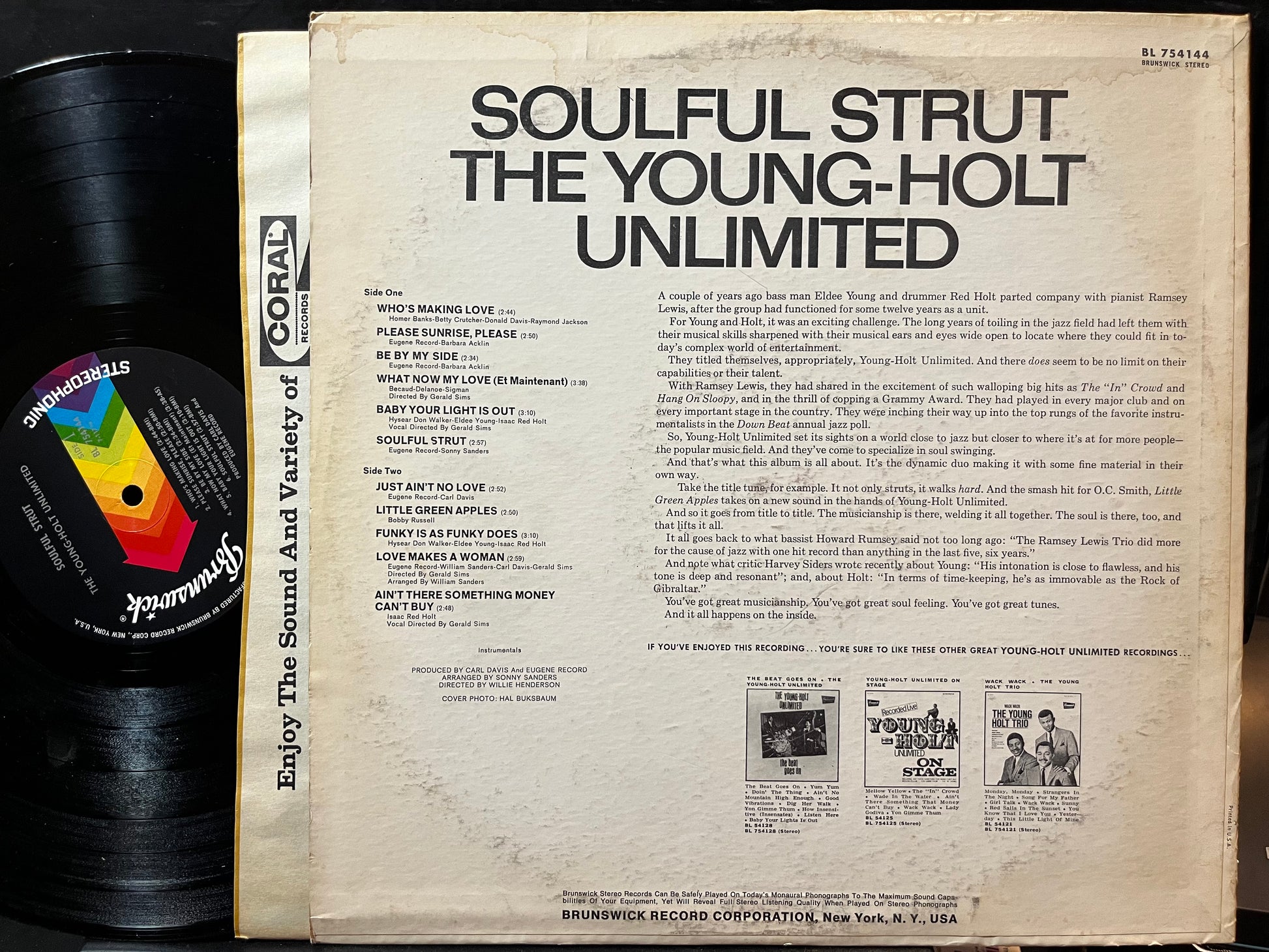 Young Holt Unlimited - Soulful Strut (VINYL LP Brunswick BL 754144 2009) | USED Near Mint (NM) Excellent (EX) - FUNK / USED *NEAR MINT*