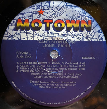 Lionel Richie - Can't Slow Down *IN SHRINK* | Near Mint (NM) Near Mint (NM) - FUNK / USED *NEAR MINT*