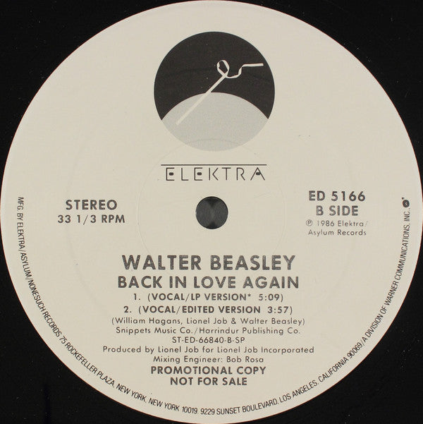 Walter Beasley - Back In Love Again | Near Mint (NM) Generic - FUNK / USED *NEAR MINT*