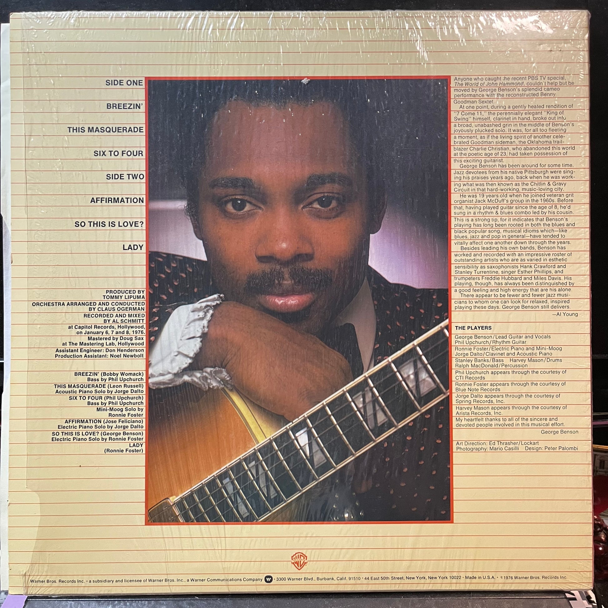 George Benson - Breezin' (VINYL) | Near Mint (NM or M-) Near Mint (NM) - FUNK / USED *NEAR MINT*