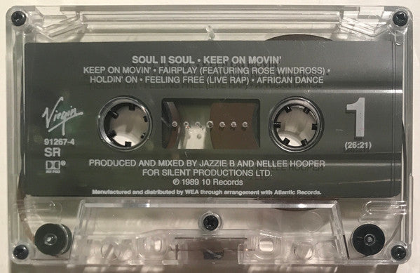 Soul II Soul - Keep On Movin' *CASSETTE* | Near Mint (NM) Near Mint (NM) - FUNK / USED *NEAR MINT*