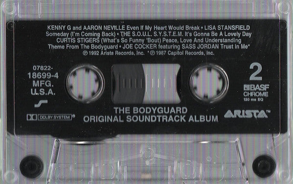 Various - The Bodyguard (Original Soundtrack Album) *CASSETTE* | Near Mint (NM) Near Mint (NM) - FUNK / USED *NEAR MINT*