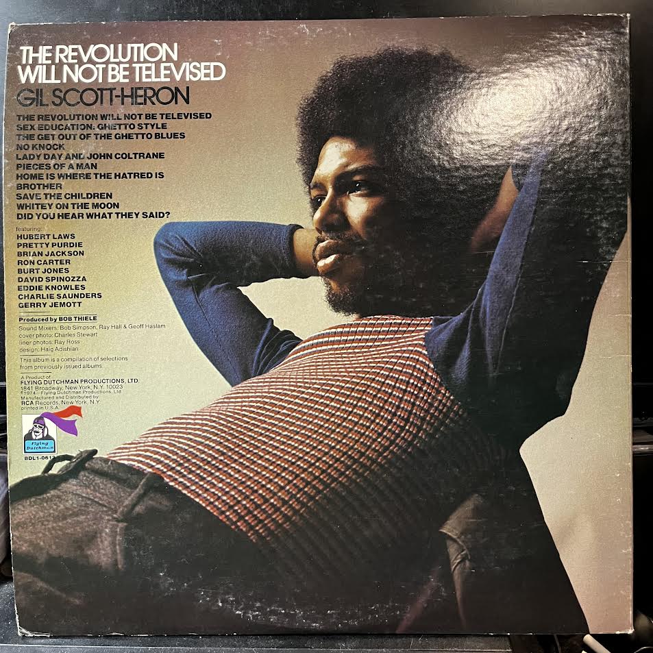 The Revolution Will Not Be Televised (VINYL) | Near Mint (NM) Excellent+ (EX+) - FUNK / USED *NEAR MINT*