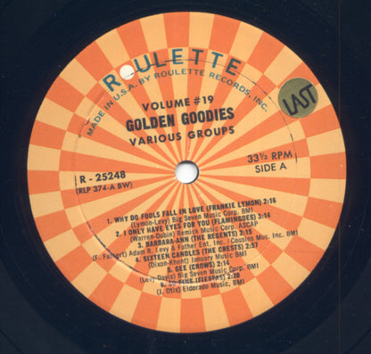 Various - Golden Goodies - Vol. 19 | Near Mint (NM) Near Mint (NM) - FUNK / USED *NEAR MINT*