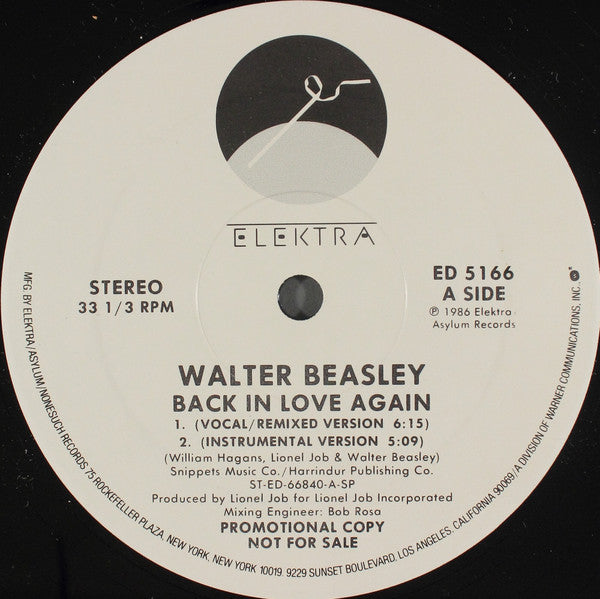 Walter Beasley - Back In Love Again | Near Mint (NM) Generic - FUNK / USED *NEAR MINT*
