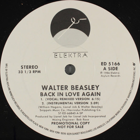 Walter Beasley - Back In Love Again | Near Mint (NM) Generic - FUNK / USED *NEAR MINT*