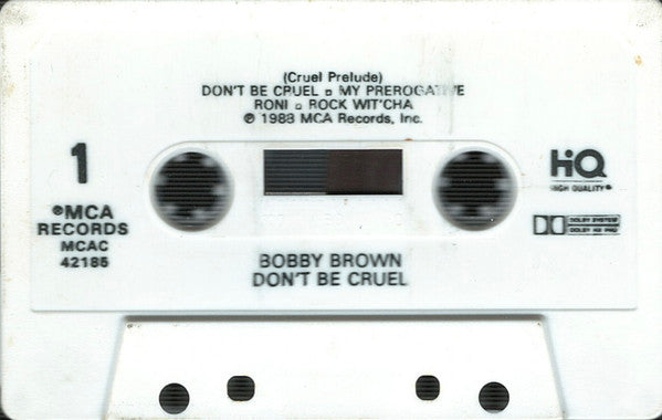 Bobby Brown - Don't Be Cruel *CASSETTE* | Near Mint (NM) Near Mint (NM) - FUNK / USED *NEAR MINT*