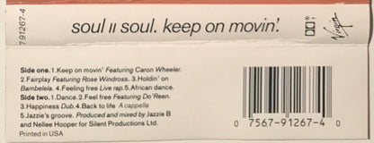 Soul II Soul - Keep On Movin' *CASSETTE* | Near Mint (NM) Near Mint (NM) - FUNK / USED *NEAR MINT*