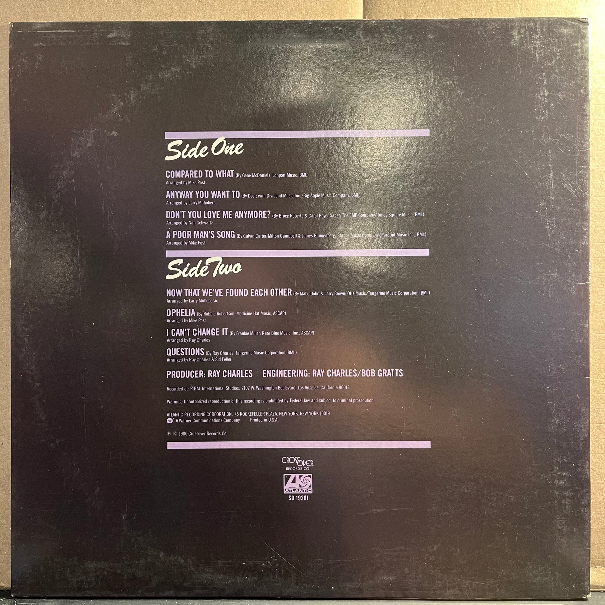 Ray Charles - Brother Ray Is At It Again! *PROMO* | Near Mint (NM) Near Mint (NM) - FUNK / USED *NEAR MINT*