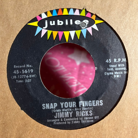 Jimmy Ricks (2) - Wigglin' And Gigglin' / Snap Your Fingers (7") | Generic - FUNK / USED *NEAR MINT*