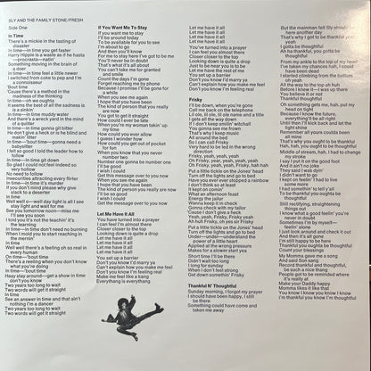 Sly & The Family Stone - Fresh (RED VINYL LP) | USED Near Mint (NM or M-) Excellent+ (EX+) - FUNK / USED *NEAR MINT*