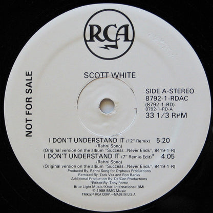 I Don't Understand It (12" VINYL) | Near Mint (NM) Very Good Plus (VG+) - FUNK / USED *NEAR MINT*
