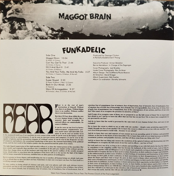 Maggot Brain (VINYL) | Near Mint (NM) Near Mint (NM) - FUNK / USED *NEAR MINT*