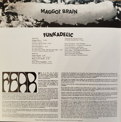 Maggot Brain (VINYL) | Near Mint (NM) Near Mint (NM) - FUNK / USED *NEAR MINT*