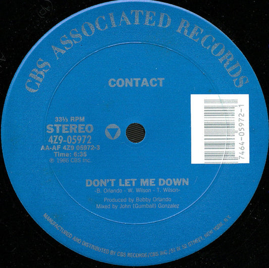 Contact (19) - Don't Let Me Down | Near Mint (NM) Generic - FUNK / USED *NEAR MINT*