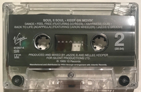 Soul II Soul - Keep On Movin' *CASSETTE* | Near Mint (NM) Near Mint (NM) - FUNK / USED *NEAR MINT*