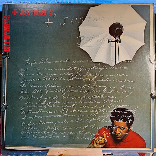Bill Withers - +'Justments *SONIC PRESS* | Near Mint (NM) Near Mint (NM) - FUNK / USED *NEAR MINT*