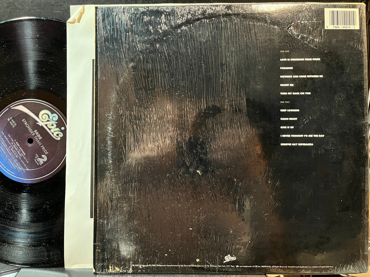 Sade - Stronger Than Pride (VINYL) | USED Near Mint (NM or M-) Near Mint (NM or M-) - FUNK / USED *NEAR MINT*
