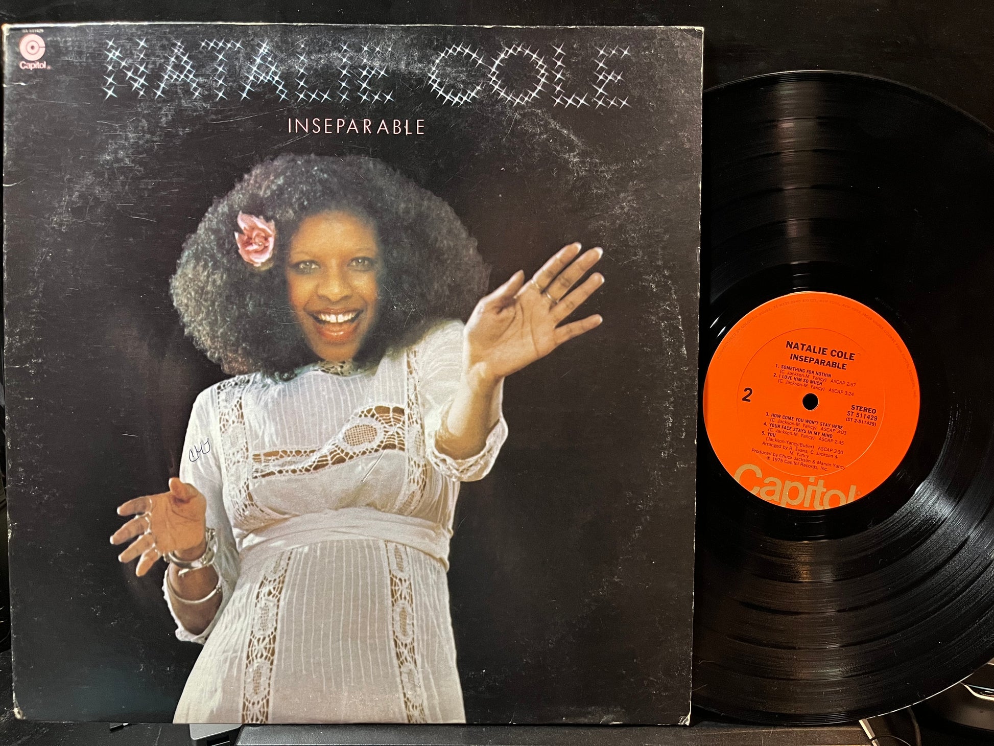 Natalie Cole - Inseparable (VINYL LP CAPITOL ST-511429 1975) | USED Near Mint (NM or M-) Excellent (EX) - FUNK / USED *NEAR MINT*