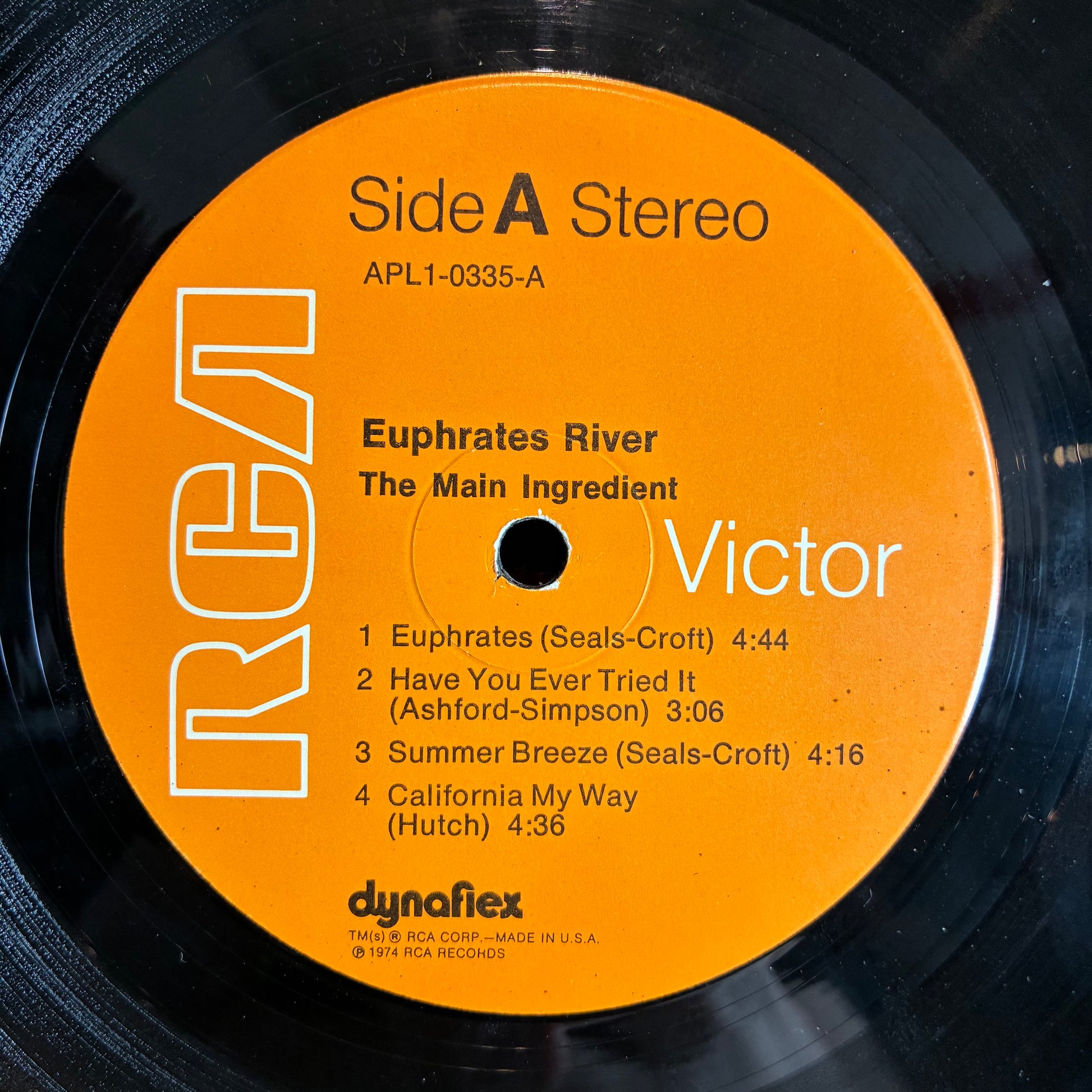 The Main Ingredient - Euphrates River (VINYL) | Very Good Plus (VG+) Excellent (EX) - FUNK / USED *VERY GOOD+*