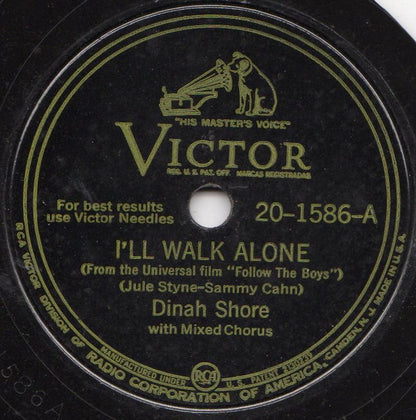 I'll Walk Alone / It Could Happen To You (78RPM 10") | Very Good Plus (VG+) Generic - FUNK / USED *VERY GOOD+*