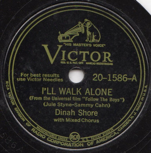 I'll Walk Alone / It Could Happen To You (78RPM 10") | Very Good Plus (VG+) Generic - FUNK / USED *VERY GOOD+*