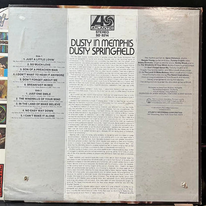 Dusty In Memphis (VINYL) | Very Good Plus (VG+) Very Good Plus (VG+) - FUNK / USED *VERY GOOD+*