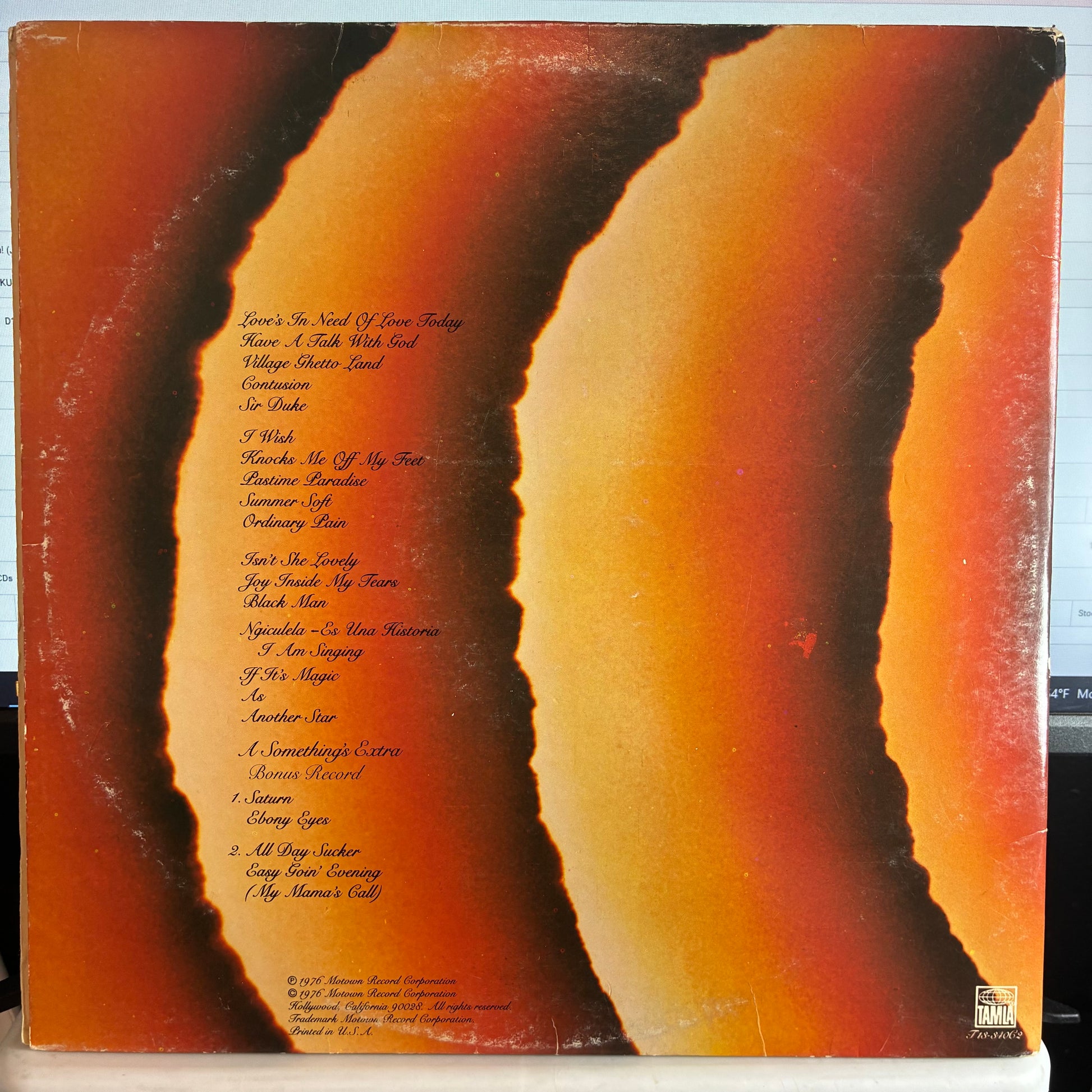 Stevie Wonder - Songs In The Key Of Life (2x VINYL *NO 7"*) | Very Good Plus (VG+) Very Good Plus (VG+) - FUNK / USED *VERY GOOD+*
