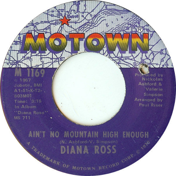 Diana Ross - Ain't No Mountain High Enough / Can't It Wait Until Tomorrow | Very Good Plus (VG+) Excellent (EX) - FUNK / USED *VERY GOOD+*