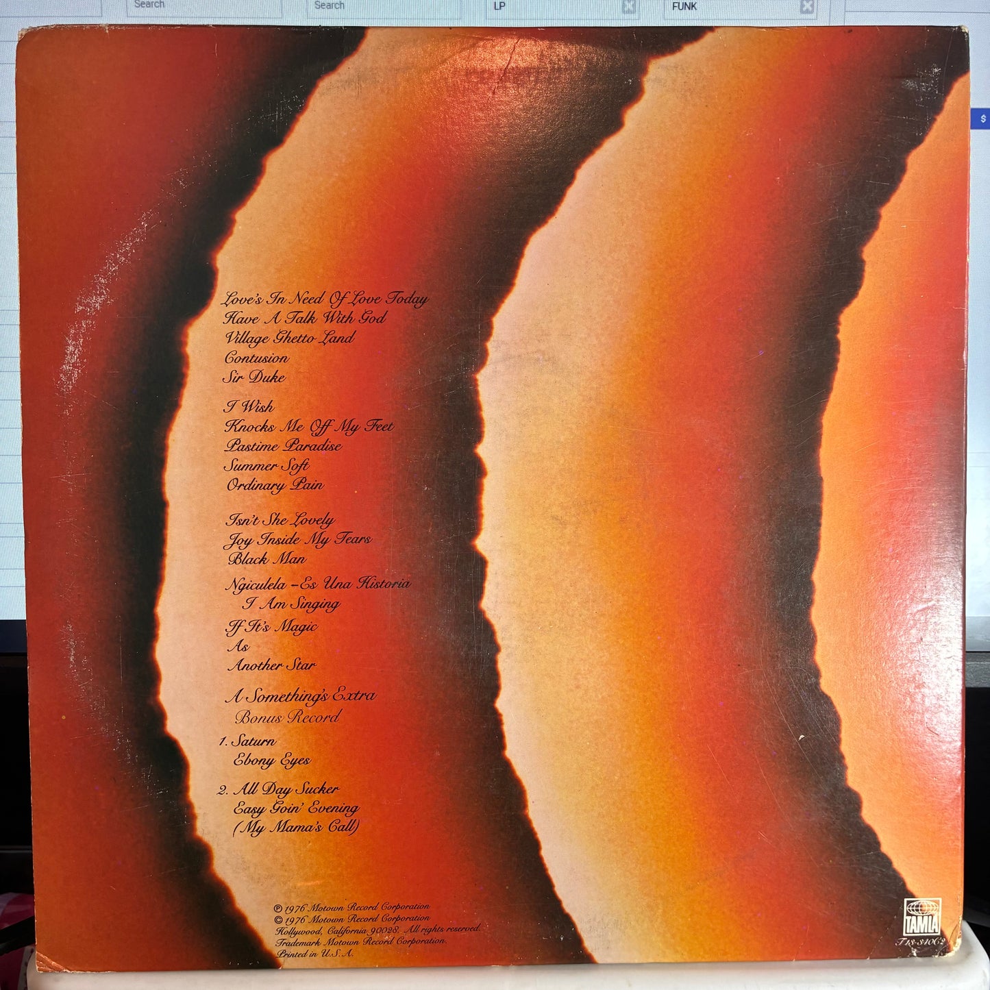 Songs In The Key Of Life (VINYL) | Very Good Plus (VG+) Very Good Plus (VG+) - FUNK / USED *VERY GOOD+*