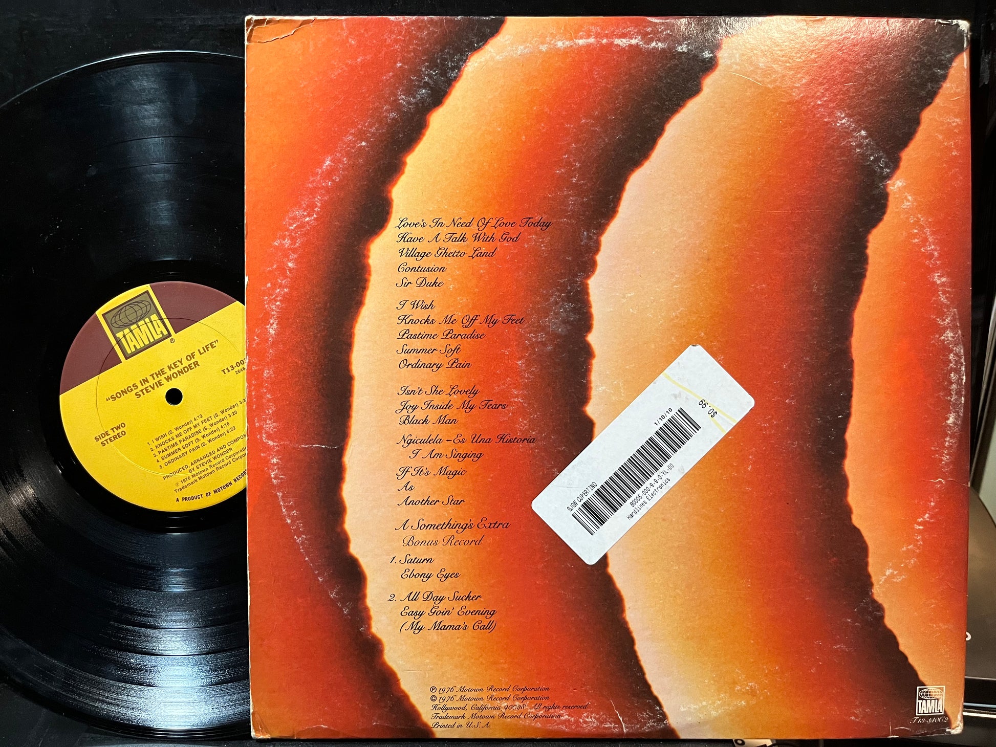 Stevie Wonder - Songs In The Key Of Life (VINYL 2xLP TAMLA T13-00340 1976) | USED Very Good Plus (VG+) Very Good (VG) - FUNK / USED *VERY GOOD+*