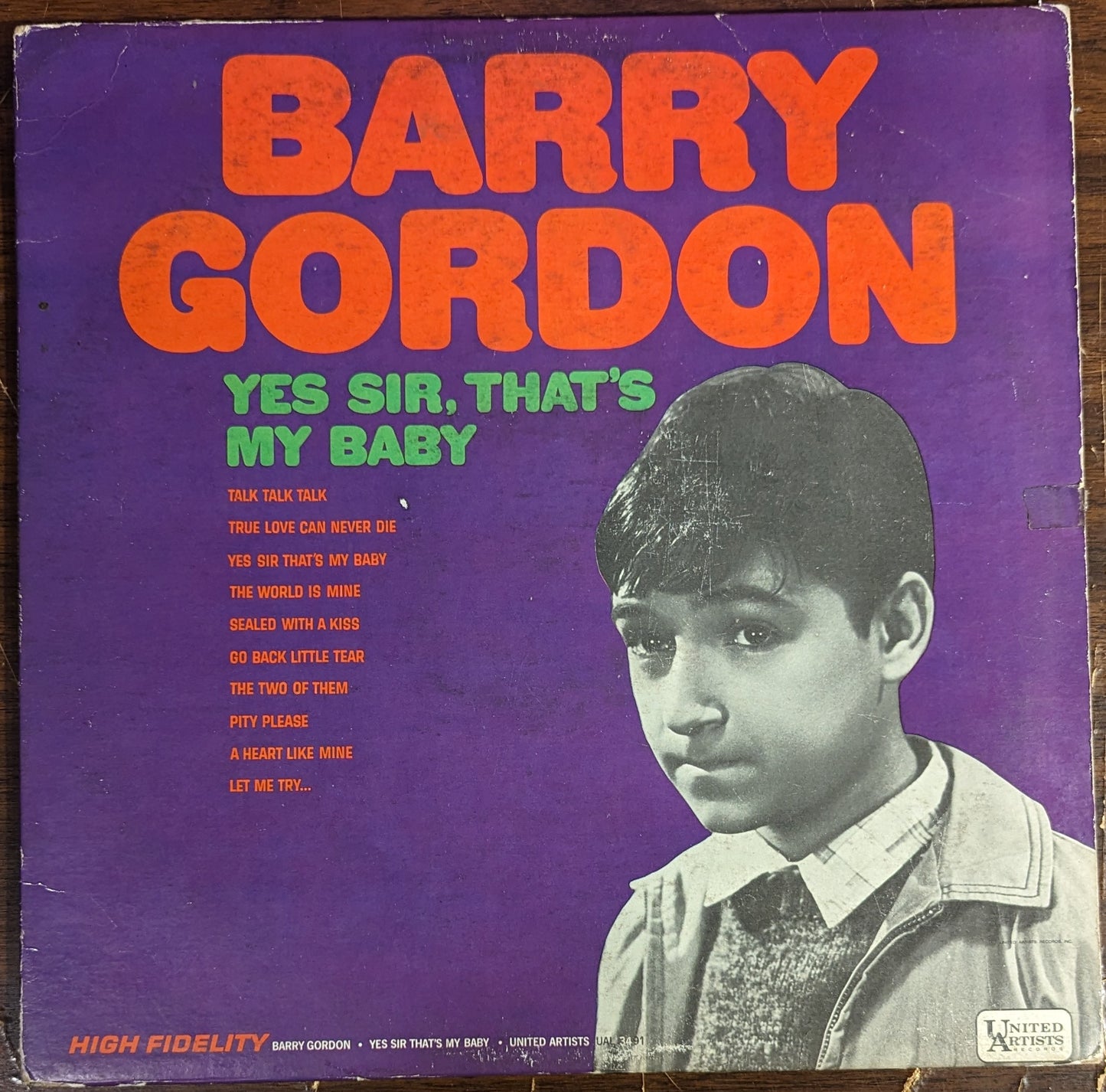 Barry Gordon - Yes Sir, That's My Baby*PROMO* | Very Good (VG) Very Good (VG) - FUNK / USED *VERY GOOD*