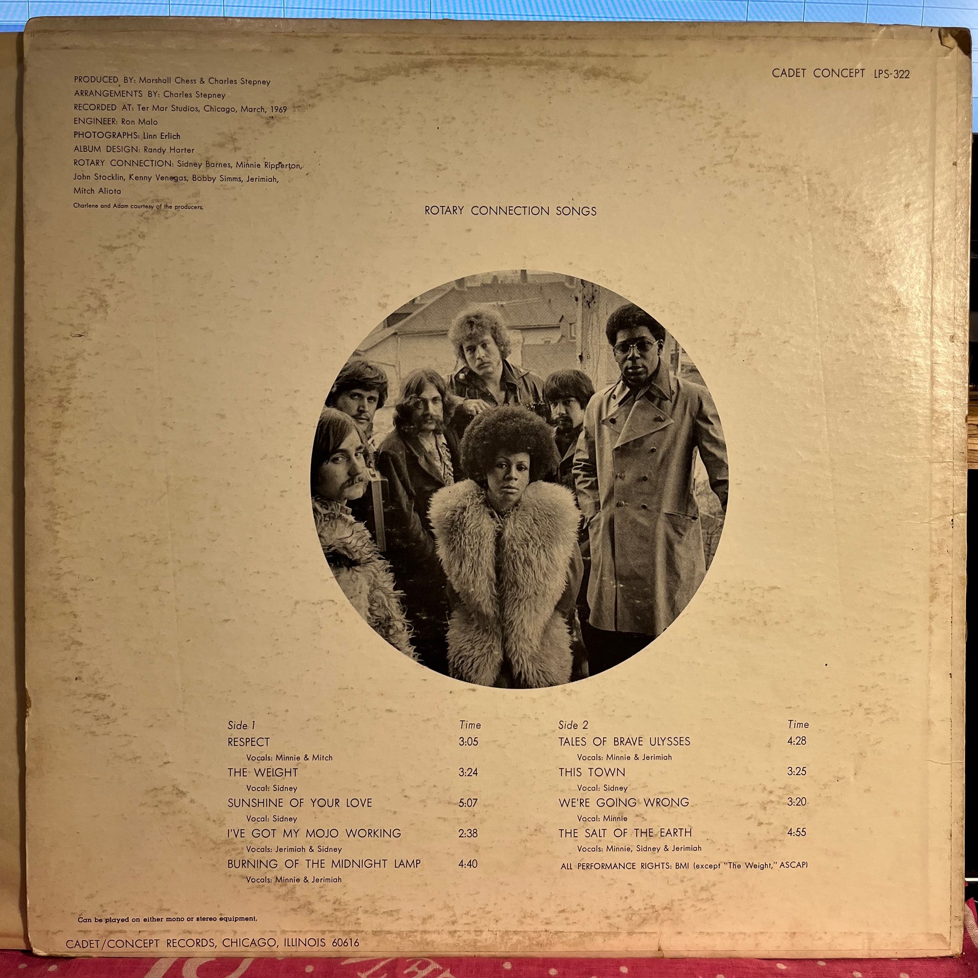 Rotary Connection - Songs *ROCKAWAY* | Very Good (VG) Very Good (VG) - FUNK / USED *VERY GOOD*