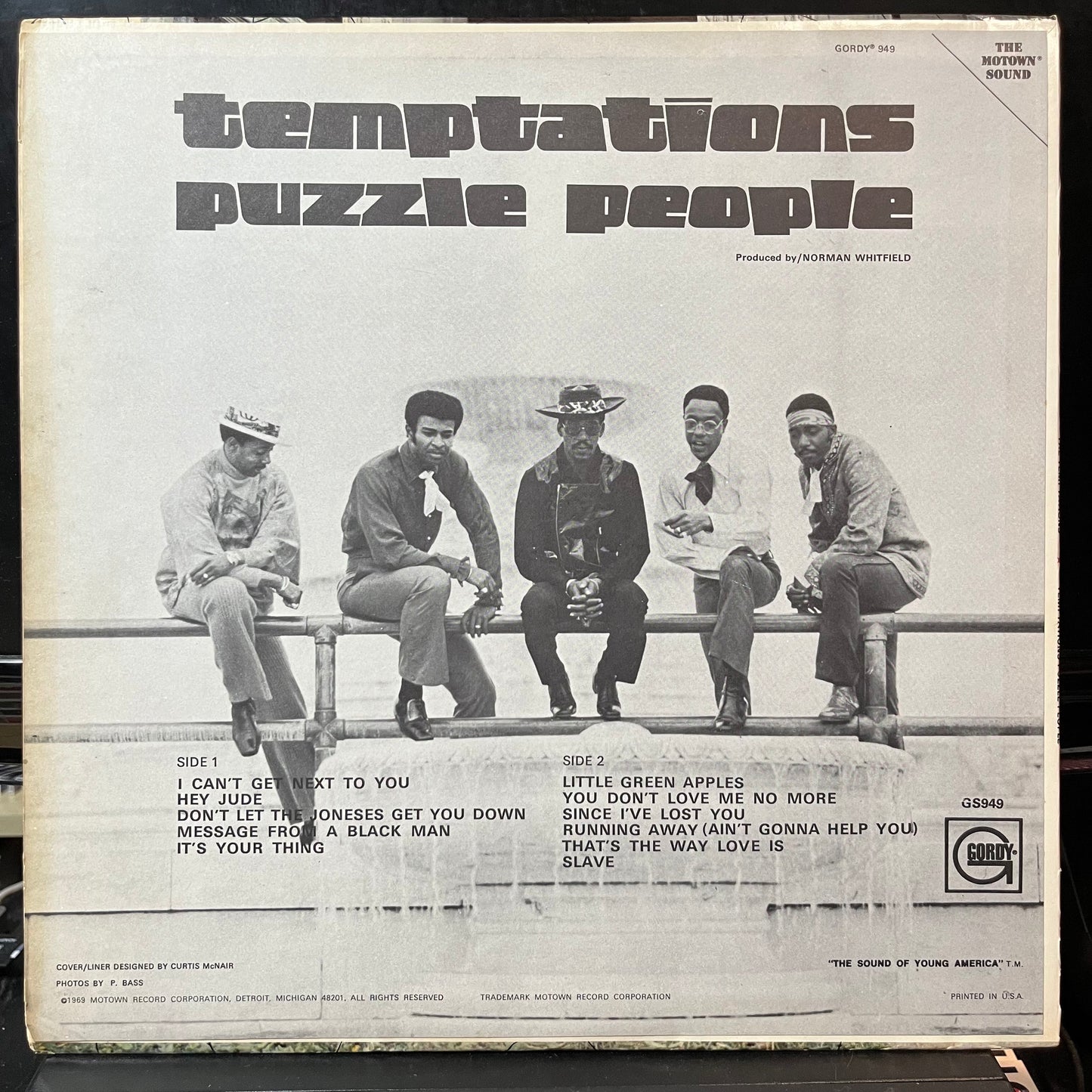 The Temptations - Puzzle People (VINYL LP GORDY 949 1969) | USED Very Good (VG) Excellent+ (EX+) - FUNK / USED *VERY GOOD*