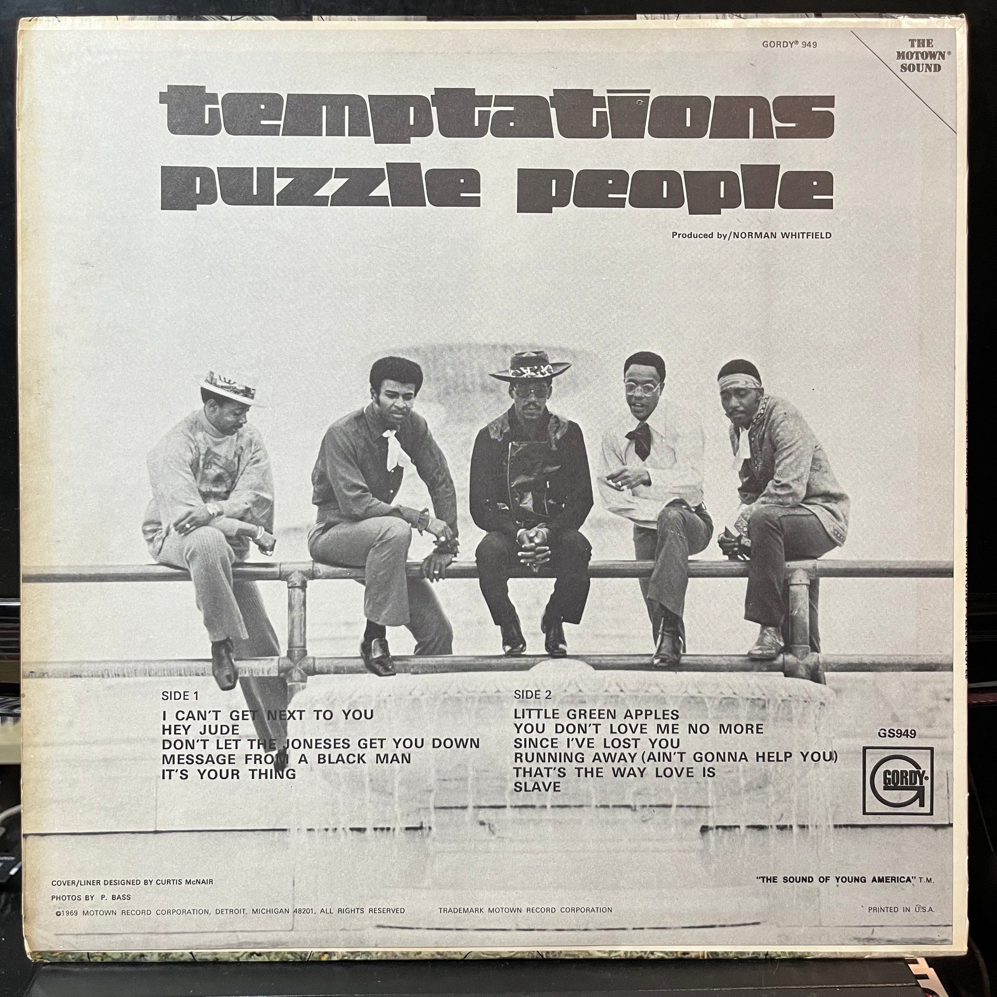 The Temptations - Puzzle People (VINYL LP GORDY 949 1969) | USED Very Good (VG) Excellent+ (EX+) - FUNK / USED *VERY GOOD*