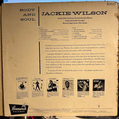 Jackie Wilson - Body And Soul | Very Good (VG) Good Plus (G+) - FUNK / USED *VERY GOOD*
