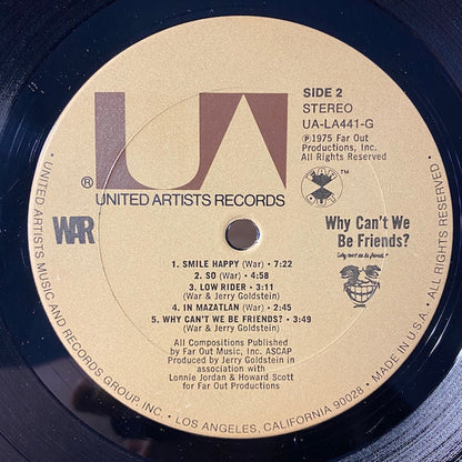 Why Can't We Be Friends? | Very Good (VG) Very Good Plus (VG+) - FUNK / USED *VERY GOOD*