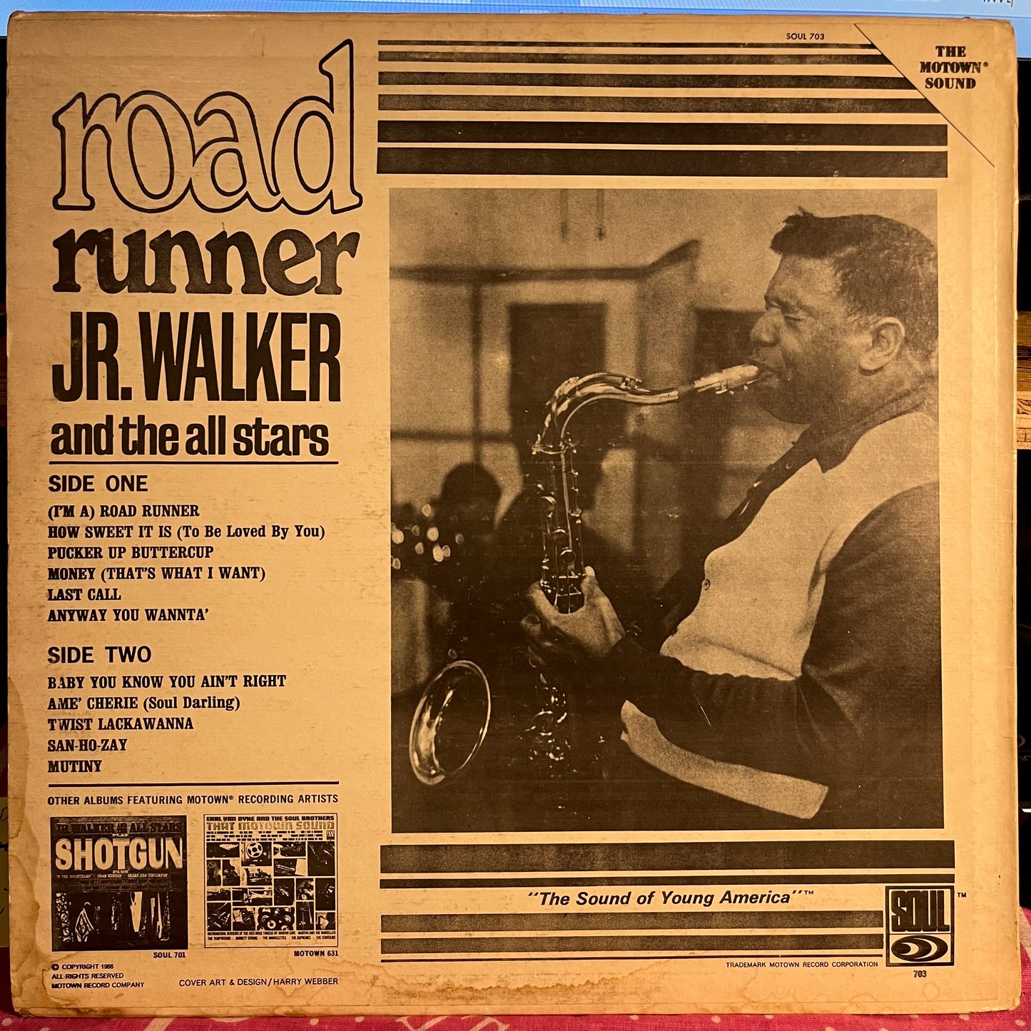 Junior Walker & The All Stars - Road Runner | Very Good (VG) Very Good Plus (VG+) - FUNK / USED *VERY GOOD*