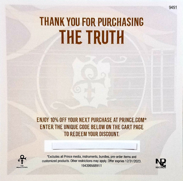 The Artist (Formerly Known As Prince) - The Truth | Mint (M) Mint (M) - FUNK *SEALED*