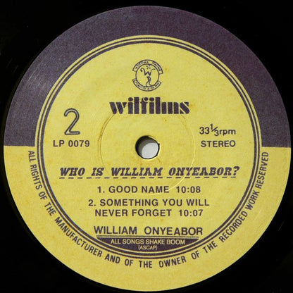 Who Is William Onyeabor? | Mint (M) Mint (M) - FUNK *SEALED*