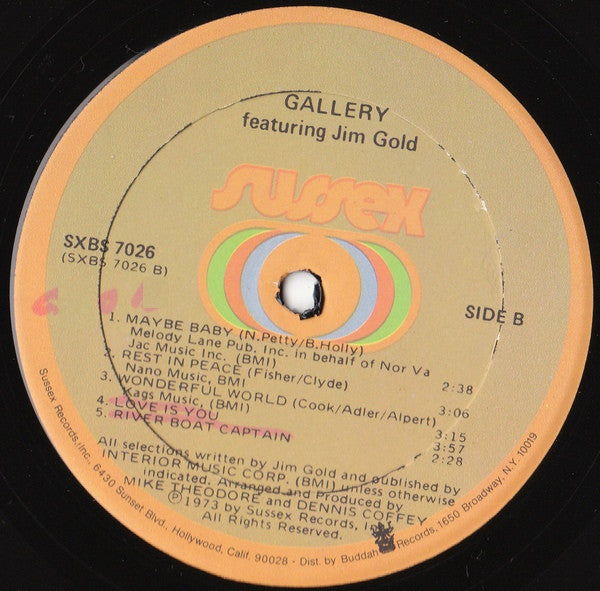 Gallery Featuring Jim Gold | Near Mint (NM) Near Mint (NM) - ROCK / USED *NEAR MINT*