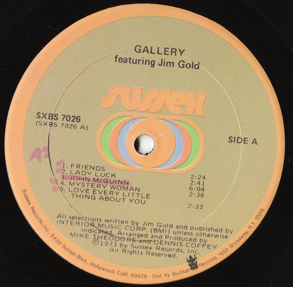 Gallery Featuring Jim Gold | Near Mint (NM) Near Mint (NM) - ROCK / USED *NEAR MINT*