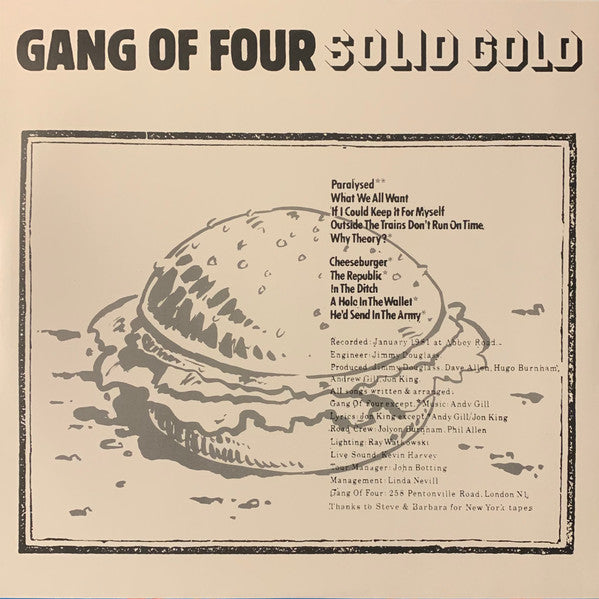 Gang Of Four Solid Gold Matador LP, Album, RE Mint (M) Mint (M)