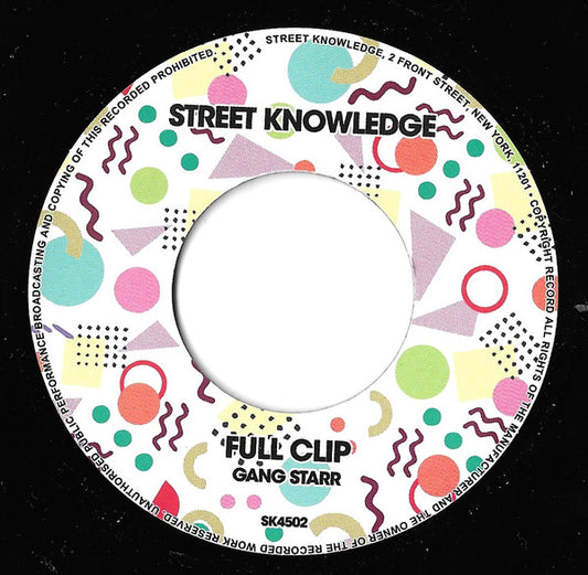 Gang Starr - Full Clip / DWYCK (VINYL 7" Street Knowledge SK4502) | Mint (M) Generic - HIP HOP *NEW*